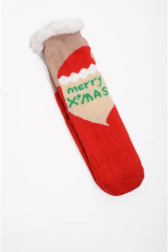 B&O VASTAG PIROS XMAS ZOKNI MINTÁS ZOKNI