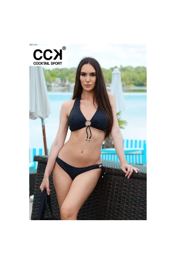 CCK 20.00221 FEKETE MINTÁS NŐI FÜRDŐRUHA