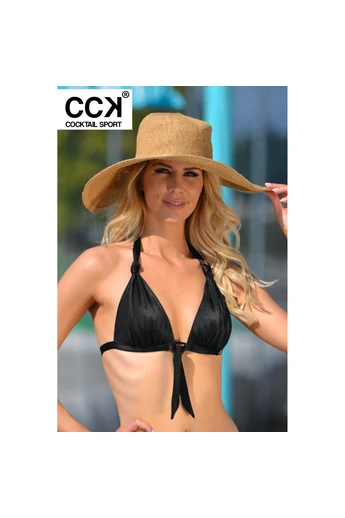 CCK 22.02751 FÉNYES FEKETE BIKINI FELSŐ 2022