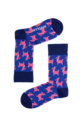 NORDKAMP SZARVAS KÉK-RÓZSASZÍN FÉRFI ZOKNI