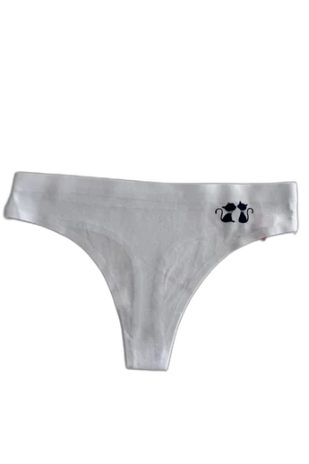 PINK OF DREAM LÉZERVÁGOTT FEHÉR CICÁS ALSÓNEMŰ