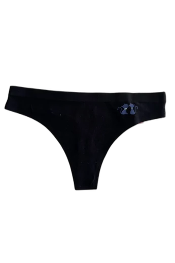 PINK OF DREAM LÉZERVÁGOTT FEKETE CICÁS ALSÓNEMŰ