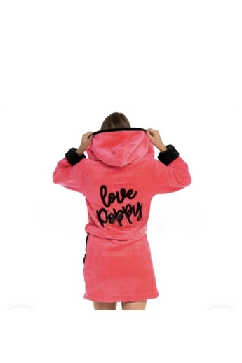 POPPY DK. HÍMZETT LOVE UVPINK-FEKETE NŐI KÖNTÖS