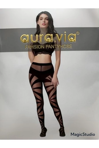 AURA.VIA NHS9088 ZEBRA MINTÁS HARISNYANADRÁG