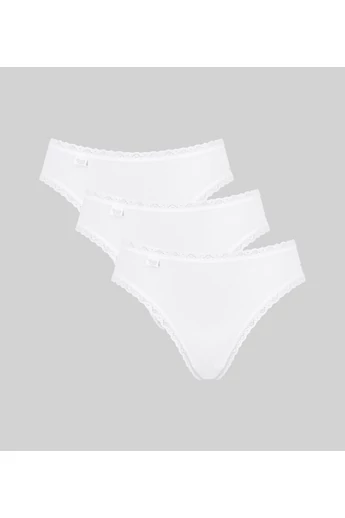 SLOGGI 24/7 COTTON LACE TAI FEHÉR 3 DARABOS