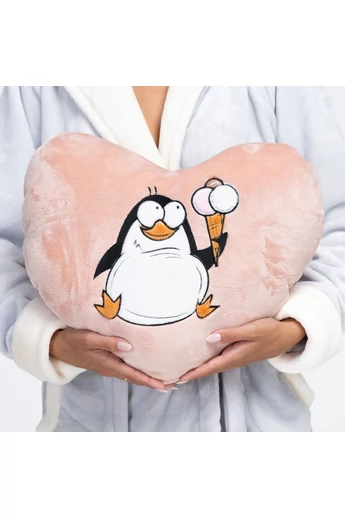 POPPY HÍMZETT PINGVIN MINTÁS PÚDER PÁRNA