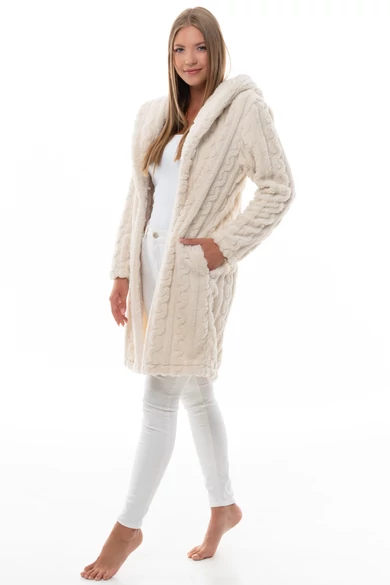 POPPY CSAVART MINTÁJÚ BORKA KABÁT EKRÜ