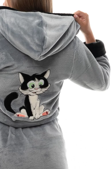 POPPY HÍMZETT KÖNTÖS CATY SZÜRKE-FEKETE