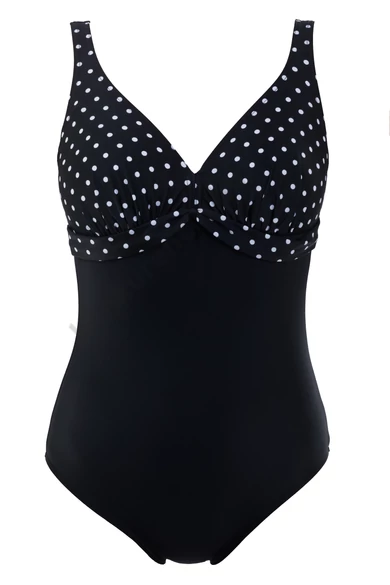 BEACH-B 22368-101 FEKETE PÖTTYÖS EGYRÉSZES FÜRDŐRU