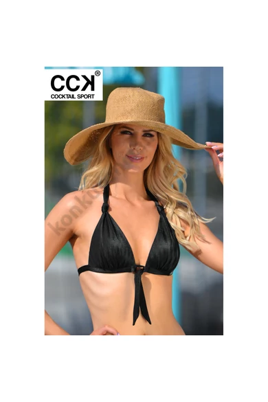 CCK 22.02751 FÉNYES FEKETE BIKINI FELSŐ 2022