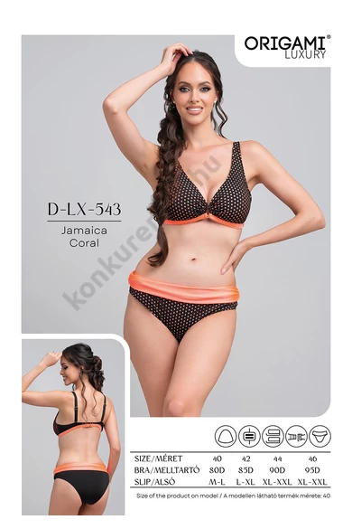 ORIGAMI 25.D-LX-543 JAMAICA CORAL BIKINI