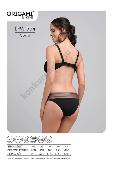 ORIGAMI 25. DM-554 CORFU FEKETE-BARNA BIKINI
