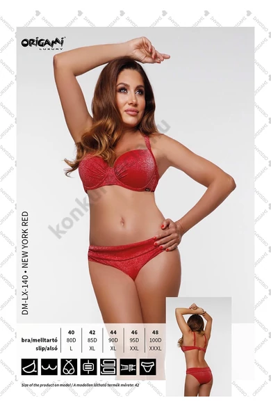 ORIGAMI 21.DM-LX-140 NEW YORK RED FÜRDŐRUHA