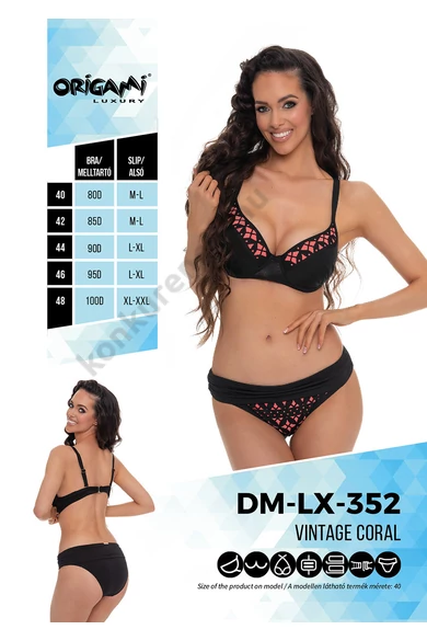 ORIGAMI 23.DM-LX-352 VINTAGE CORAL BIKINI