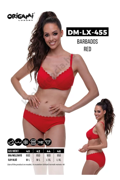 ORIGAMI 24.DM-LX-455 BARBADOS RED BIKINI