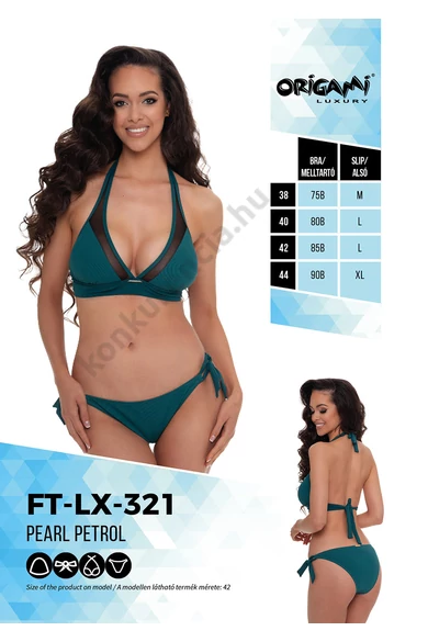 ORIGAMI 23.FT-LX-321 PEARL PETROL BIKINI