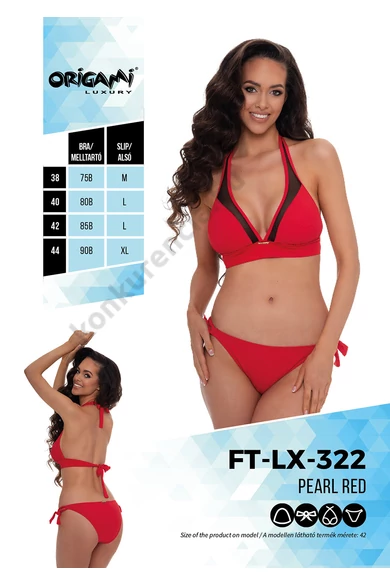 ORIGAMI 23.FT-LX-322 RED PETROL BIKINI