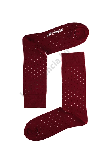 NORDKAMP SZAGGATOTT BORDÓ FÉRFI ZOKNI