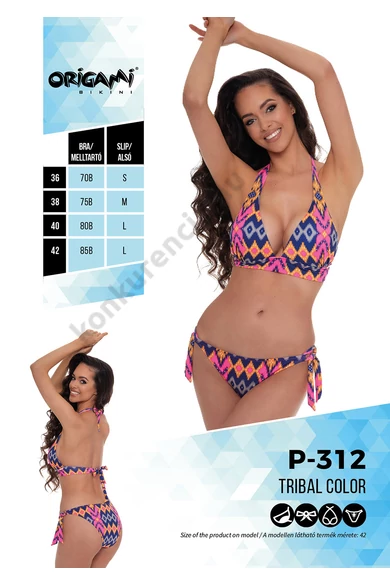 ORIGAMI 23.P-312 TRIBAL COLOR BIKINI