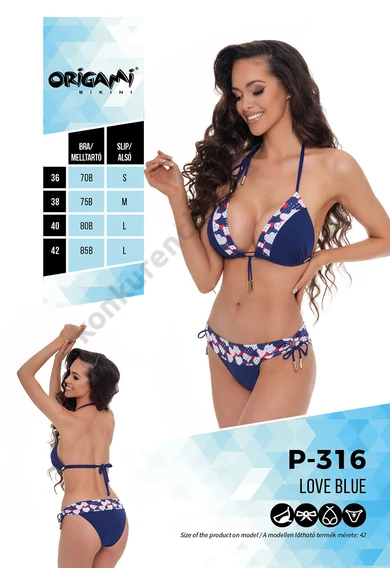 ORIGAMI 23.P-316 LOVE BLUE BIKINI