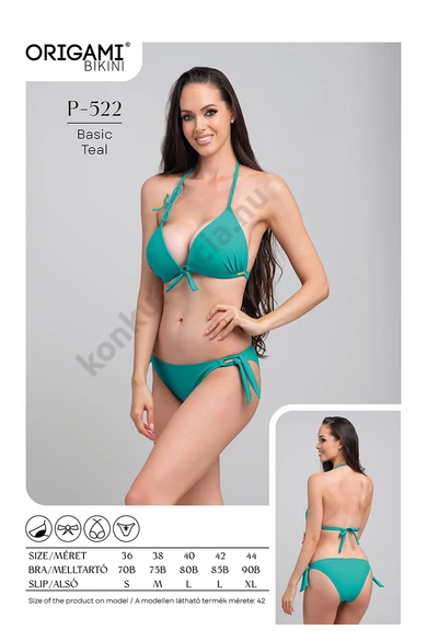 ORIGAMI 25.P-522 BASIC TÜRKIZ BIKINI