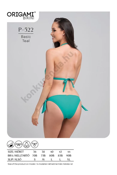 ORIGAMI 25.P-522 BASIC TÜRKIZ BIKINI
