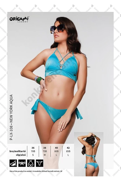 ORIGAMI 21.P-LX-108 NEW YORK AQUA FÜRDŐRUHA