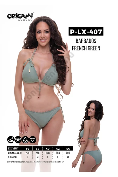 ORIGAMI 24.P-LX-407 BARBADOS FRENCH GREEN BIKINI