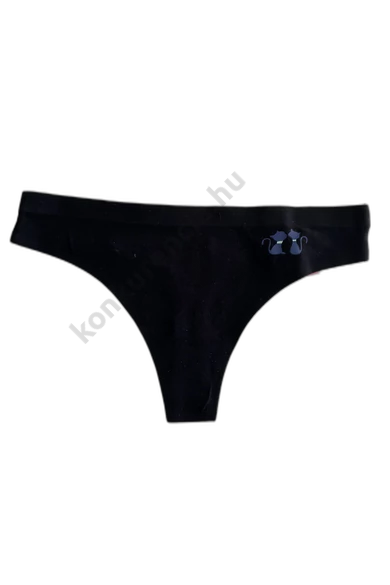 PINK OF DREAM LÉZERVÁGOTT FEKETE CICÁS ALSÓNEMŰ