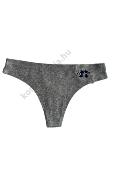 PINK OF DREAM LÉZERVÁGOTT SZÜRKE CICÁS ALSÓNEMŰ