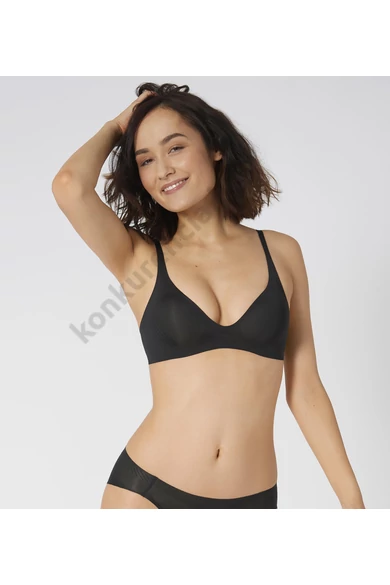 SLOGGI BODY ADAPT T-SHIRT BRA FEKETE MELLTARTÓ