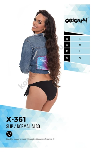 ORIGAMI 23.X-361 FEKETE TELI BIKINI ALSÓ