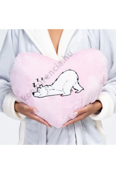 POPPY HÍMZETT JEGESMEDVE MINTÁS RÓZSA PÁRNA