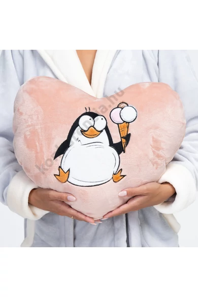 POPPY HÍMZETT PINGVIN MINTÁS PÚDER PÁRNA