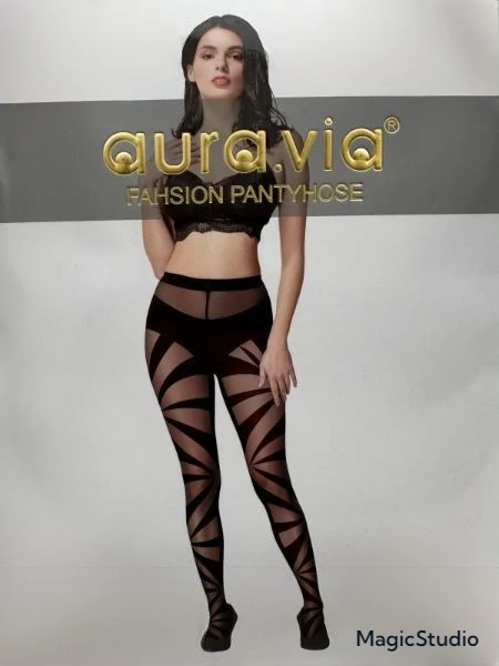 AURA.VIA NHS9088 ZEBRA MINTÁS HARISNYANADRÁG